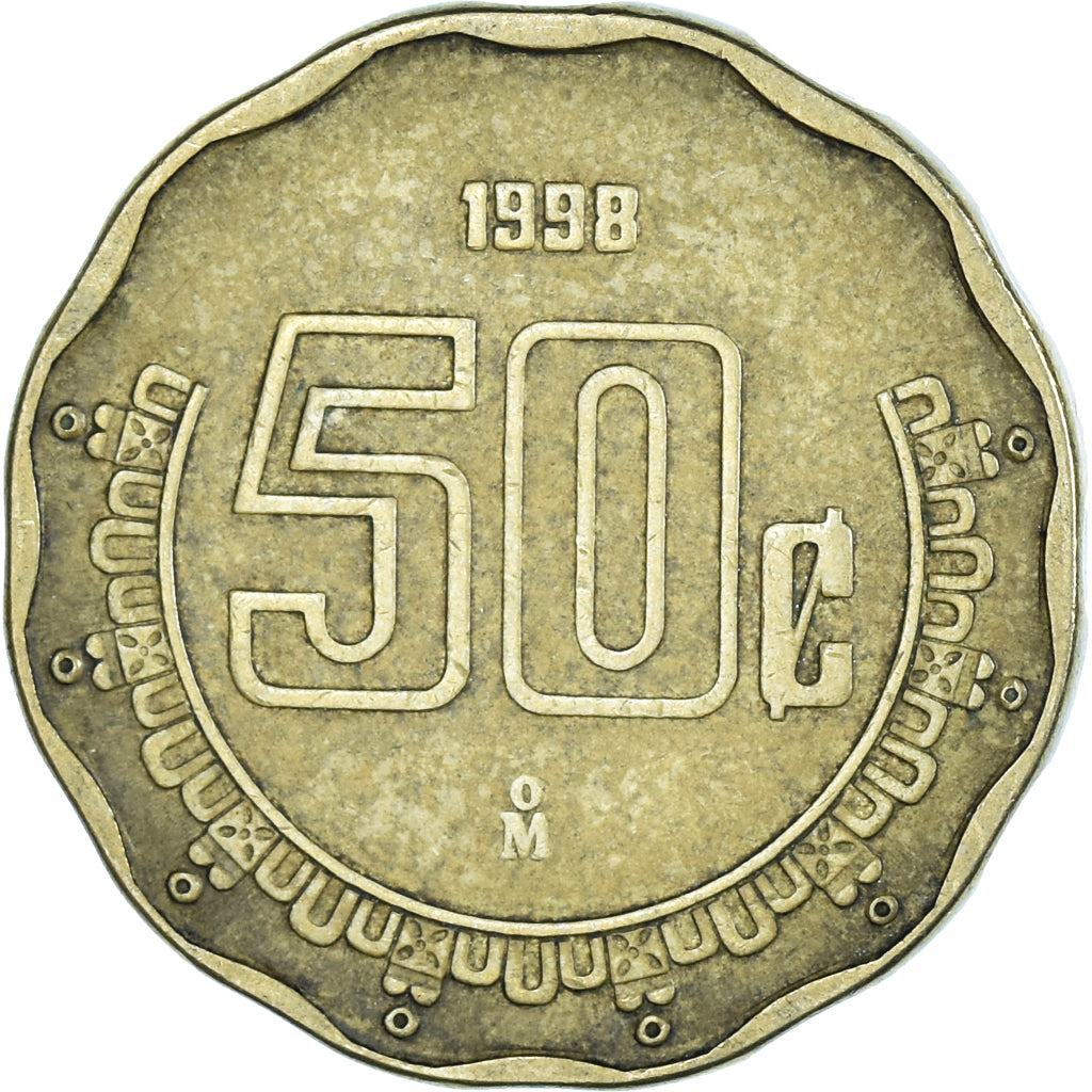 Coin, Mexico, 50 Centavos, 1998