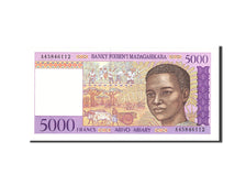 Madagascar, 5000 Francs = 1000 Ariary, 1995, Undated, KM:78b, UNC(65-70)