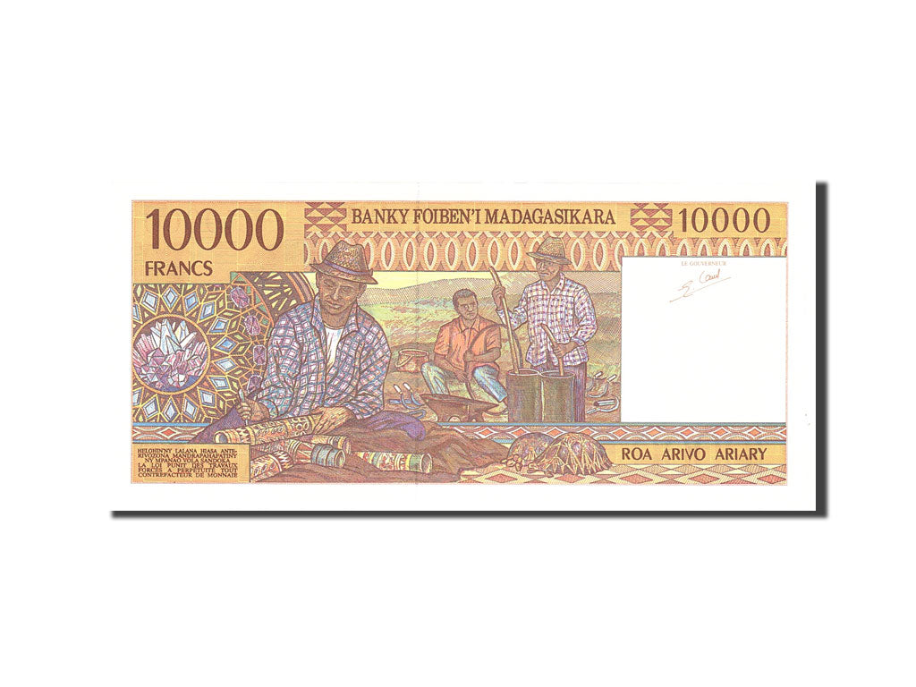 Madagascar, 10,000 Francs = 2000 Ariary, 1995, Undated, KM:79b, UNC(65-70)