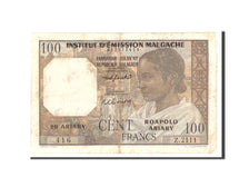 Madagascar, 100 Francs, 1950, Undated, KM:46b, VF(20-25)
