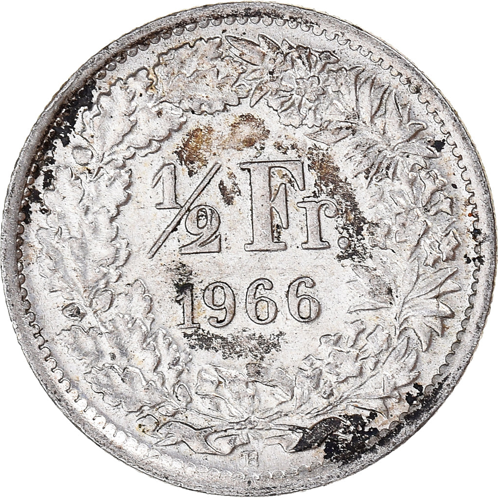 Moneta, Szwajcaria, 1/2 Franc, 1966