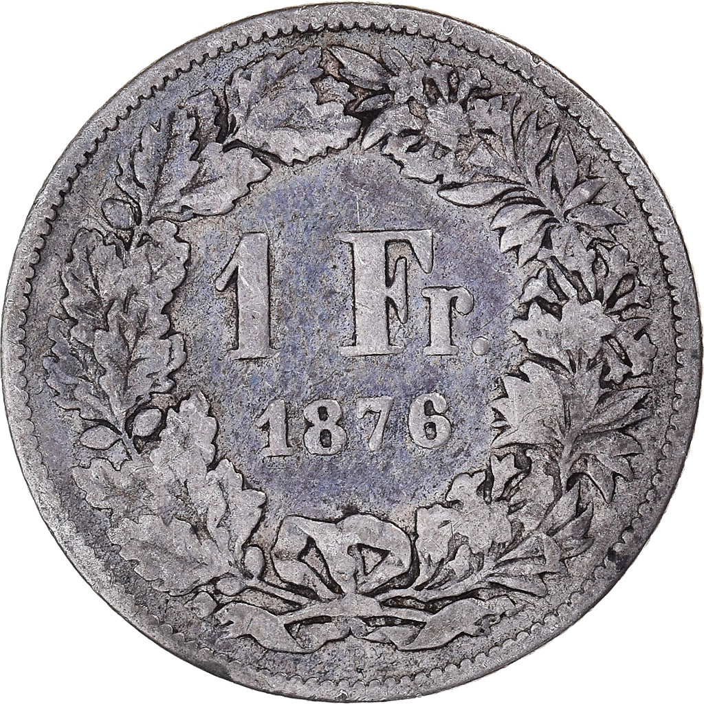 Coin, Switzerland, Franc, 1876