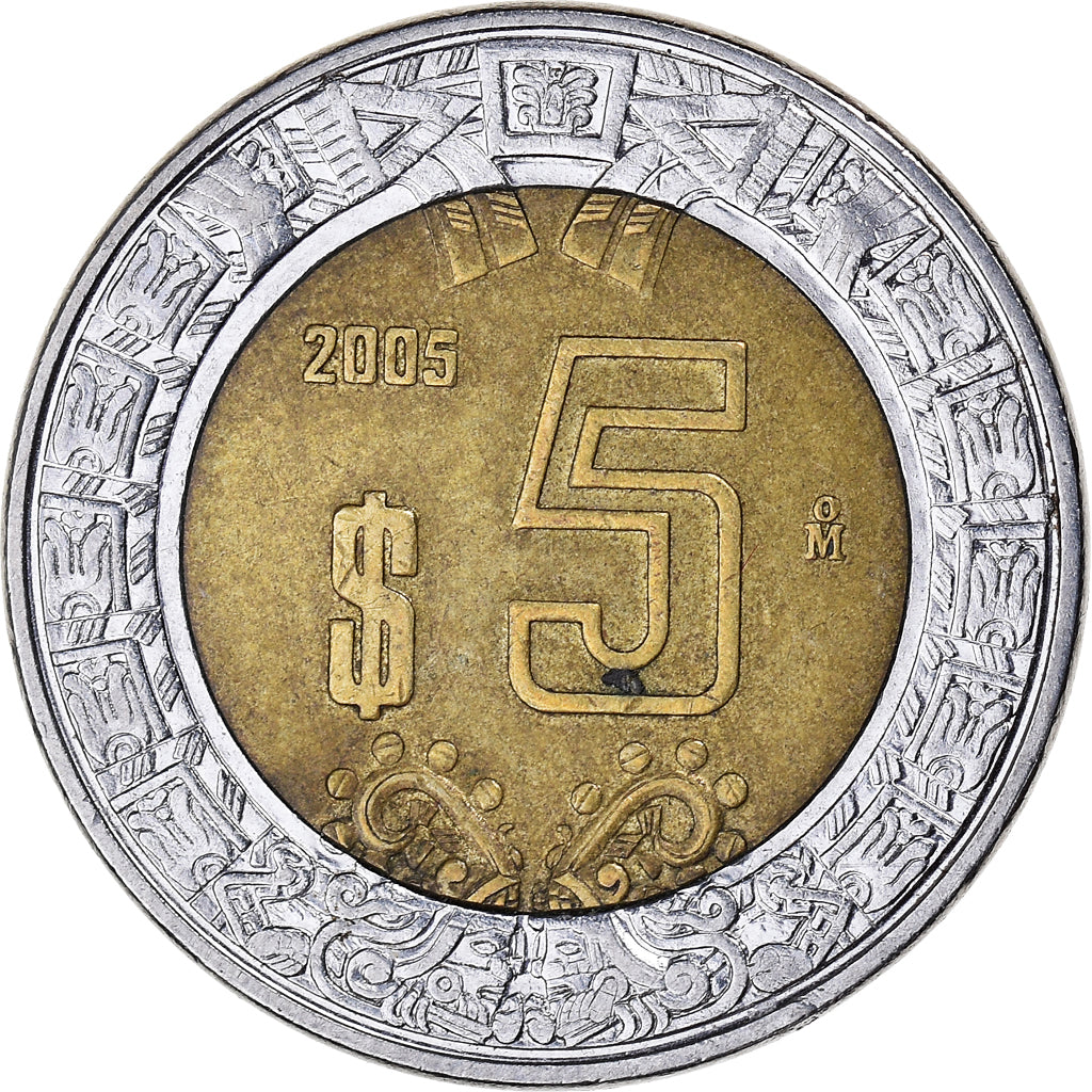 Monnaie, Mexique, 5 Pesos, 2005
