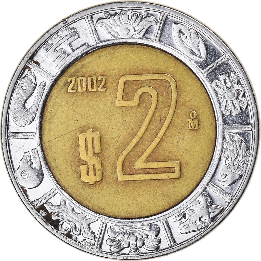 Munten, Mexico, 2 Pesos, 2002