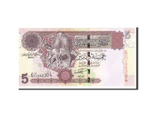 Banconote, Libia, 5 Dinars, 2004, KM:69a, Undated, FDS