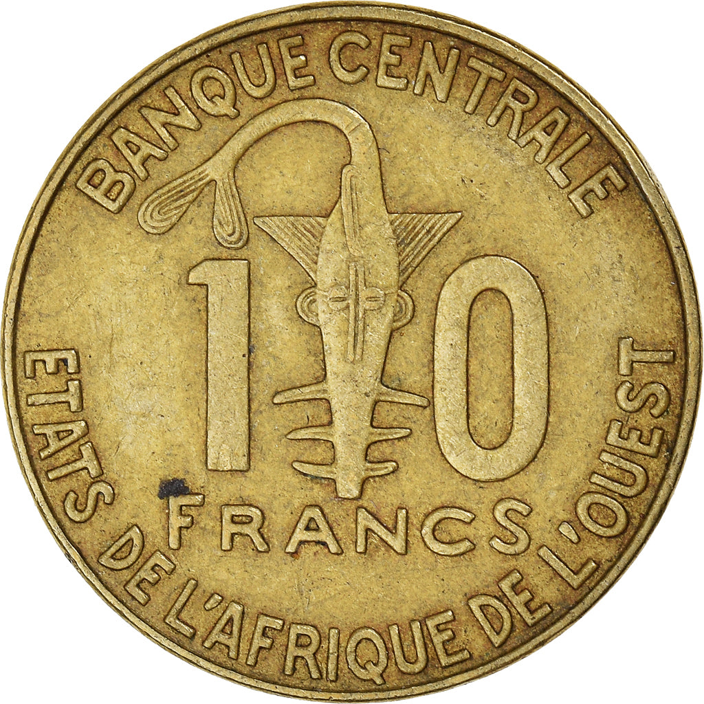 Coin, West African States, 10 Francs, 2012