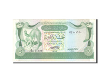 Libia, 5 Dinars, 1980, KM:45a, Undated, BB