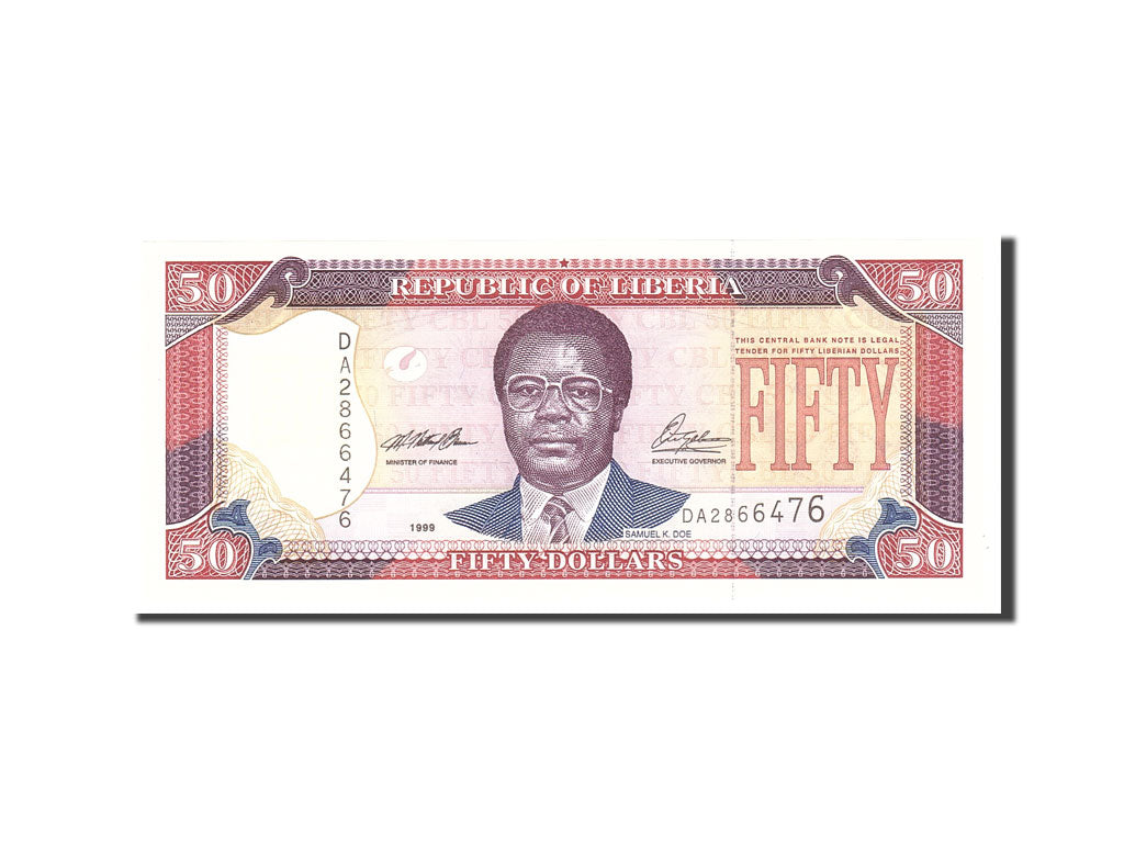 Liberia, 50 Dollars, 1999, KM:24, Undated, UNC(65-70)