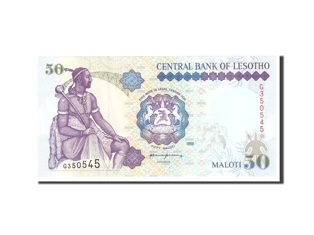 Banknote, Lesotho, 50 Maloti, 1999, Undated, KM:17c, UNC(65-70)