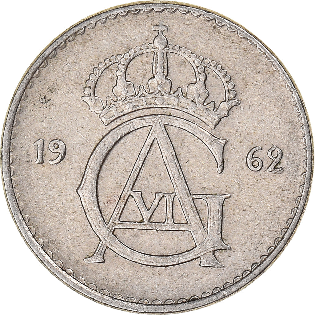 Moeda, Suécia, 25 Öre, 1962