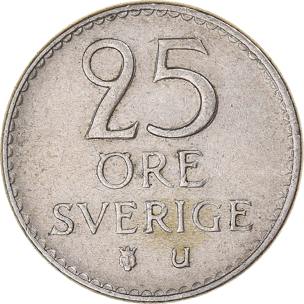 Moeda, Suécia, 25 Öre, 1962