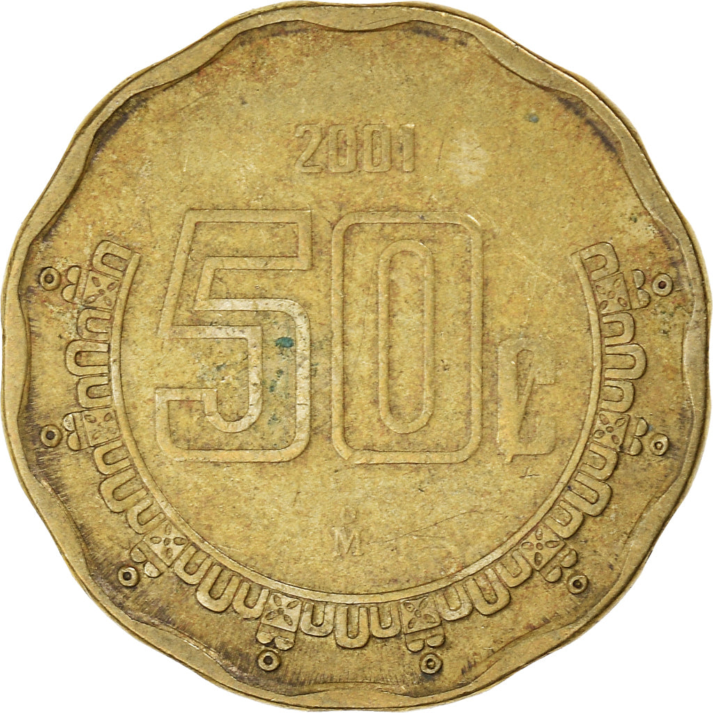 Moneta, Mexico, 50 Centavos, 2001