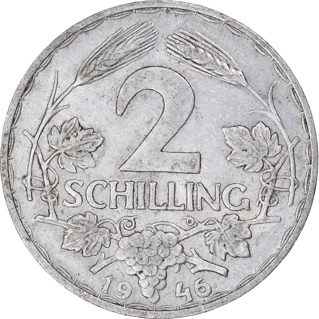 Münze, Österreich, 2 Schilling, 1946