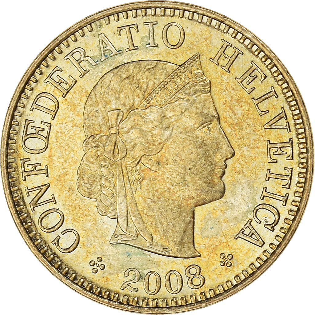 Münze, Schweiz, 5 Rappen, 2008
