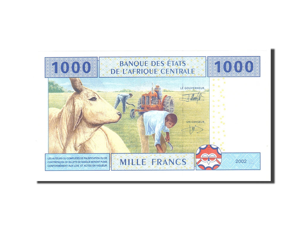 Banknote, Central African States, 1000 Francs, 2002, Undated, KM:102Ch