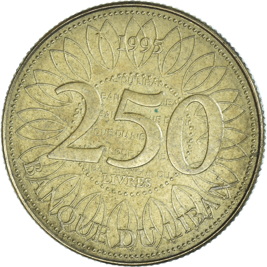 Munten, Libanon, 250 Livres, 1995