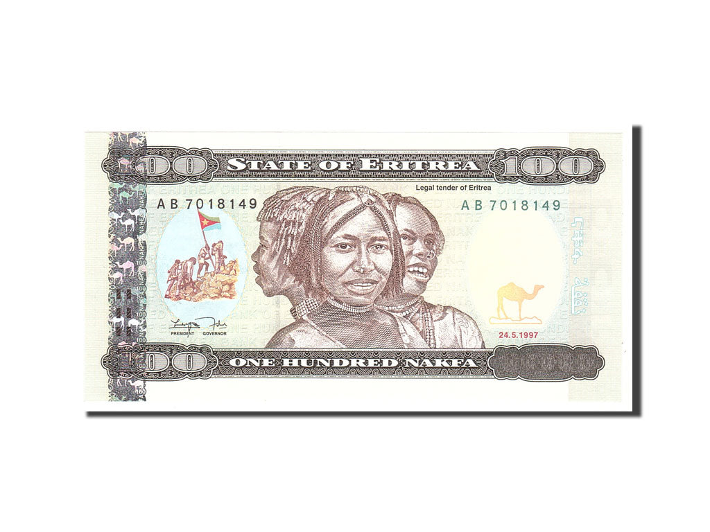 Banknote, Eritrea, 100 Nakfa, 1997, 1997-05-24, KM:6, UNC(65-70)