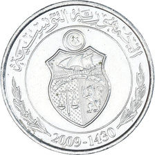 Moneta, Tunisia, 1/2 Dinar, 2009