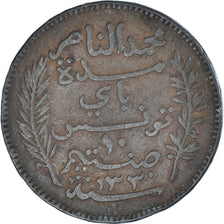Moneta, Tunisia, 10 Centimes, 1912
