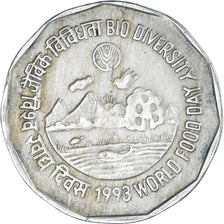 Moneta, India, 2 Rupees, 1993