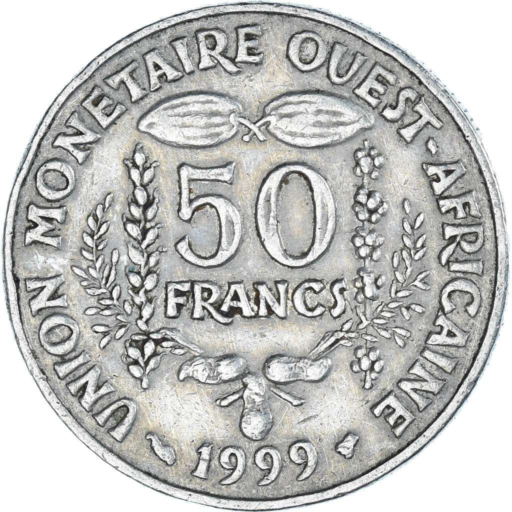 Moeda, Estados da África Ocidental, 50 Francs, 1999