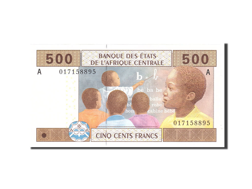 Banknote, Central African States, 500 Francs, 2002, Undated, KM:201Eh