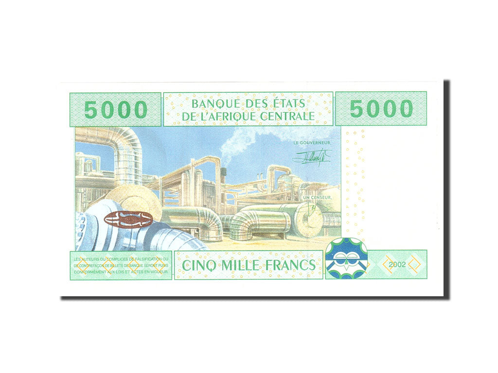 Banknote, Central African States, 2000 Francs, 2002, Undated, KM:203Eh