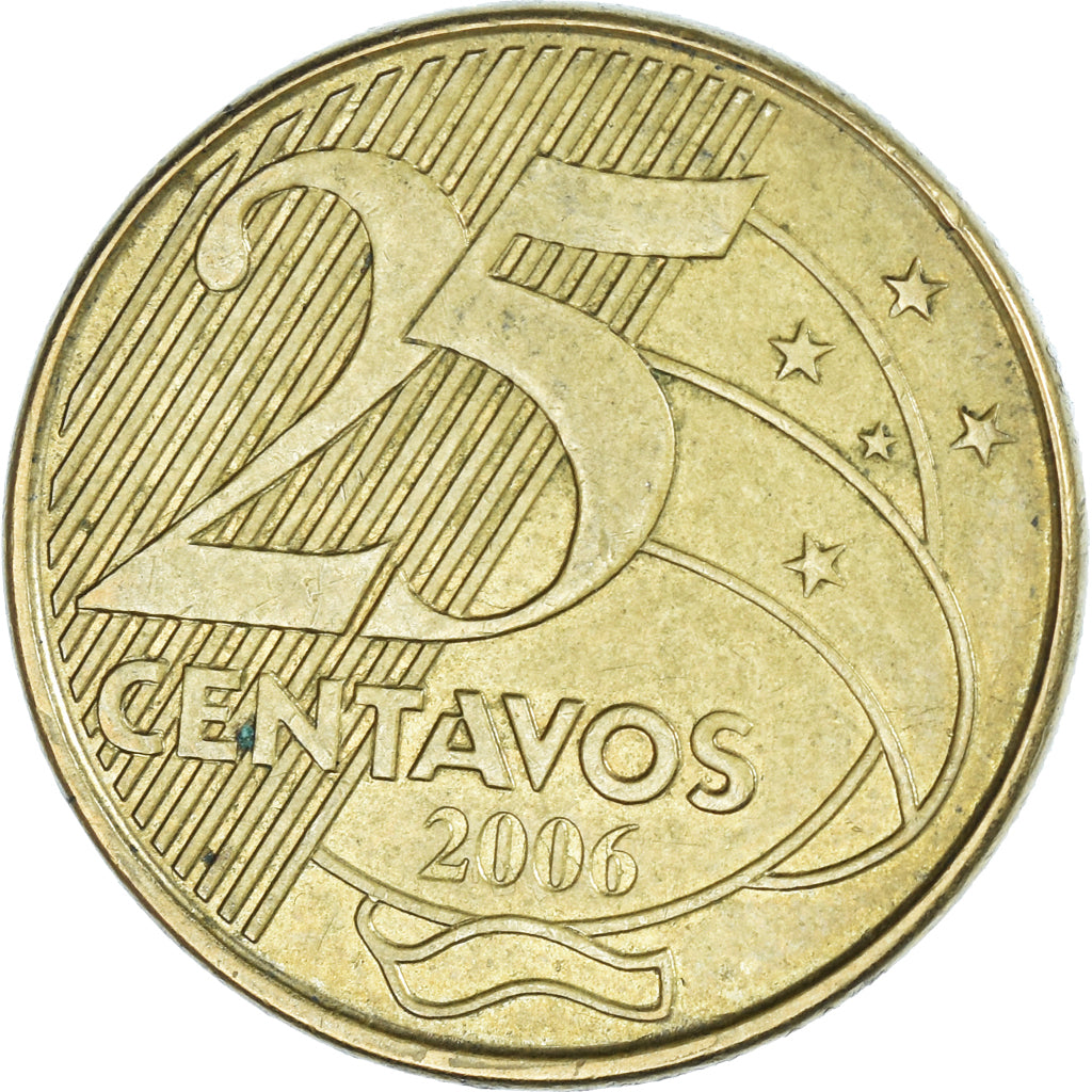 Moneta, Brasile, 25 Centavos, 2006