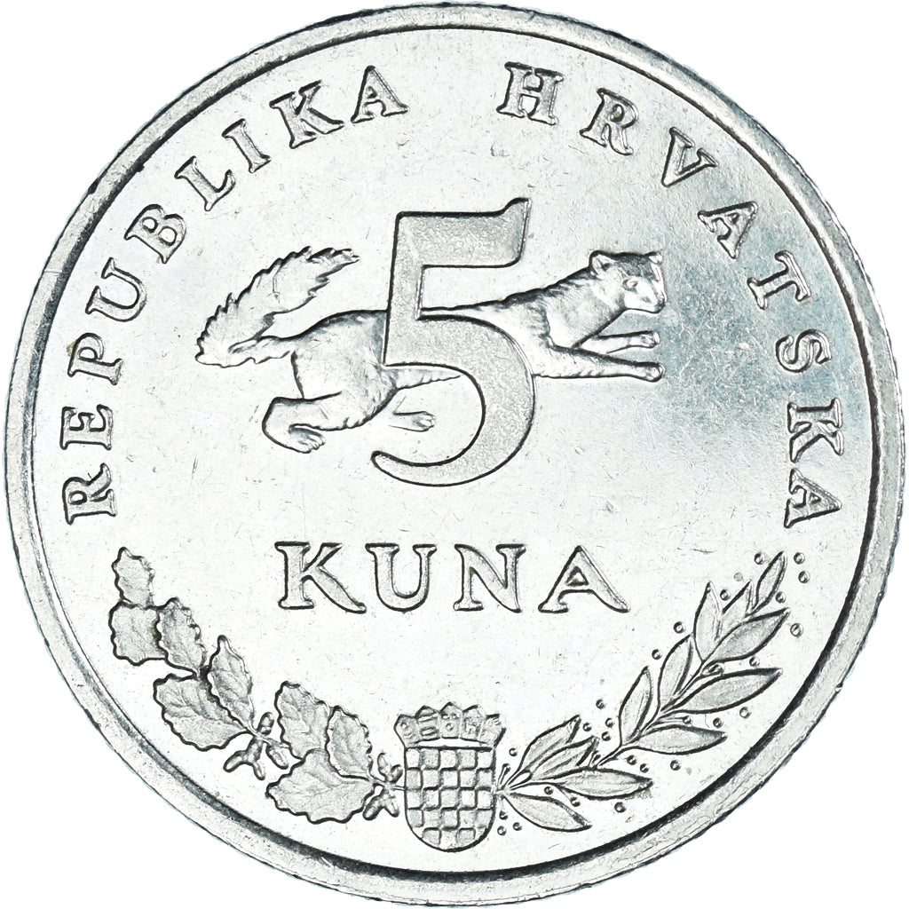 Moneta, Croazia, 5 Kuna, 2000