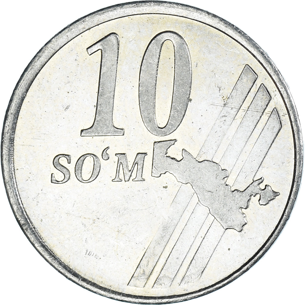 Moneda, Uzbekistán, 10 Som, 2001