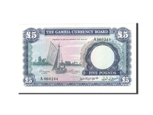 Banknote, Gambia, 5 Pounds, 1965, Undated, KM:3a, UNC(65-70)