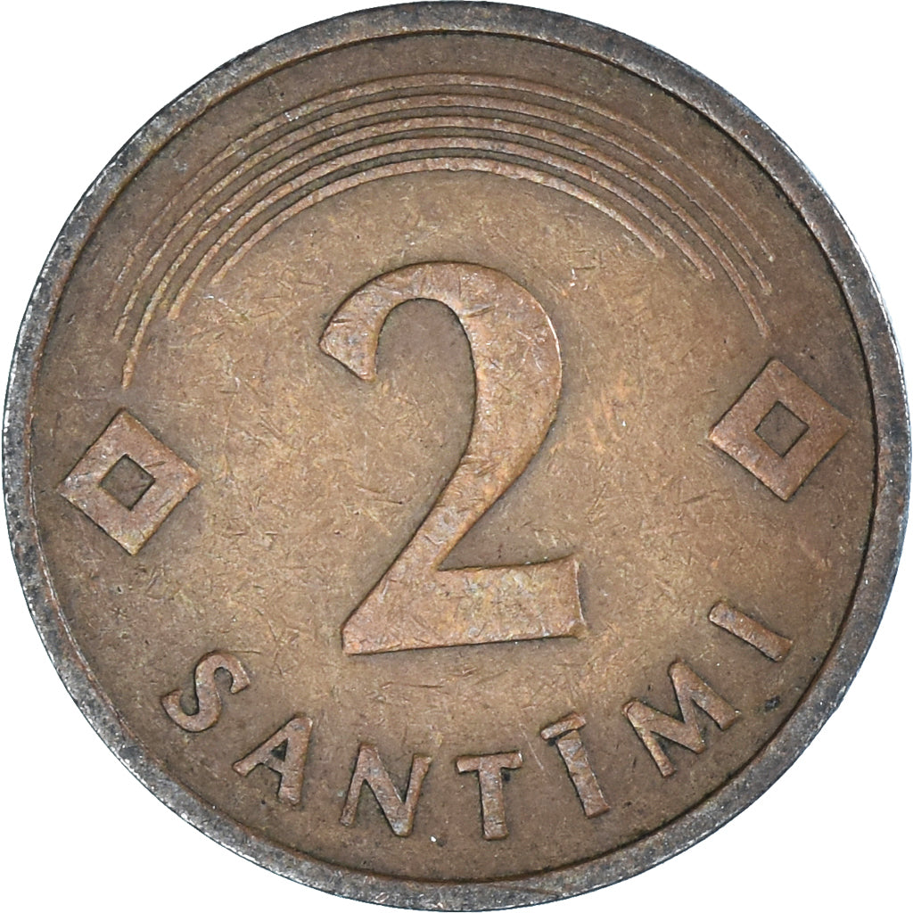 Coin, Latvia, 2 Santimi, 1992