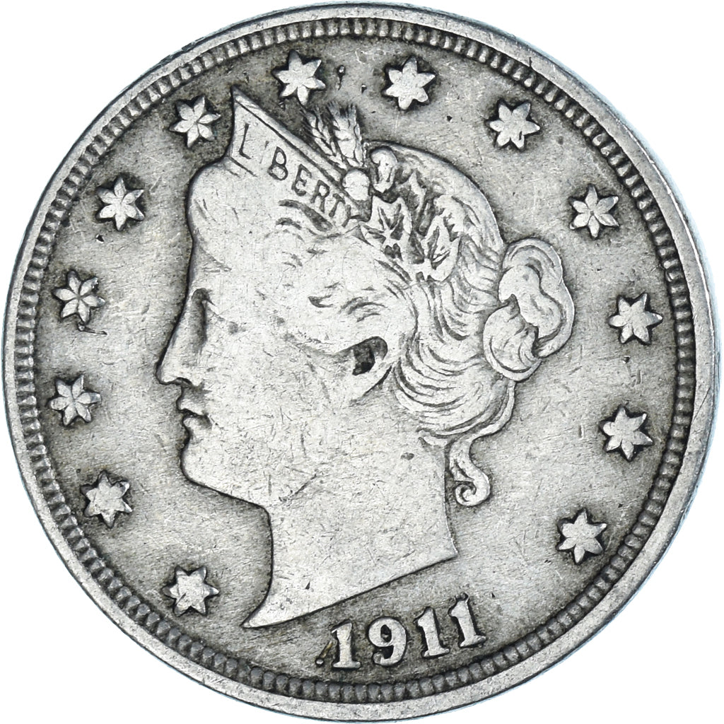 Coin, United States, 5 Cents, 1911
