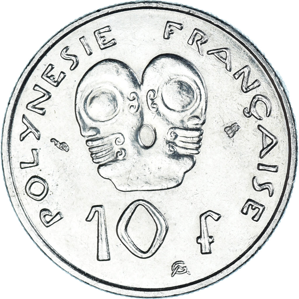 Moneta, Polinesia francese, 10 Francs, 1997