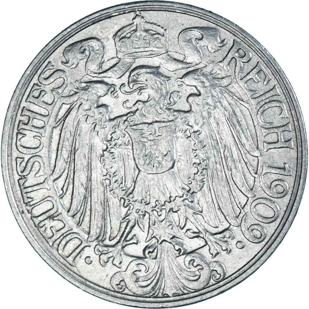 Coin, Germany, 25 Pfennig, 1909