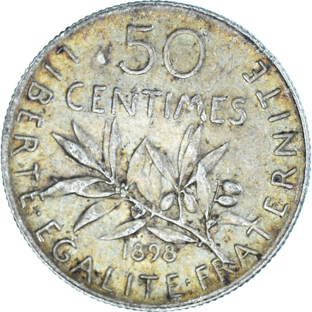 Moneta, Francia, 50 Centimes, 1898