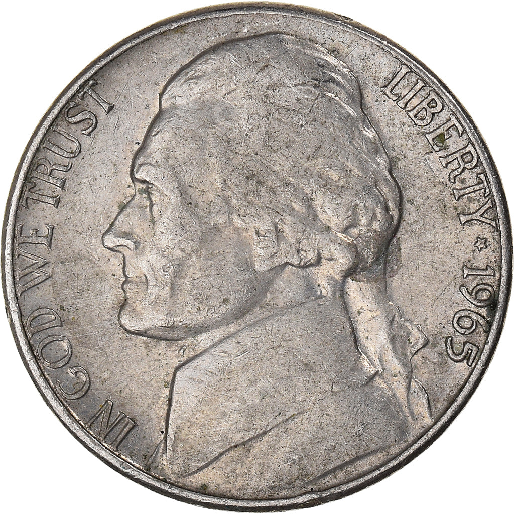 Monnaie, États-Unis, 5 Cents, 1965