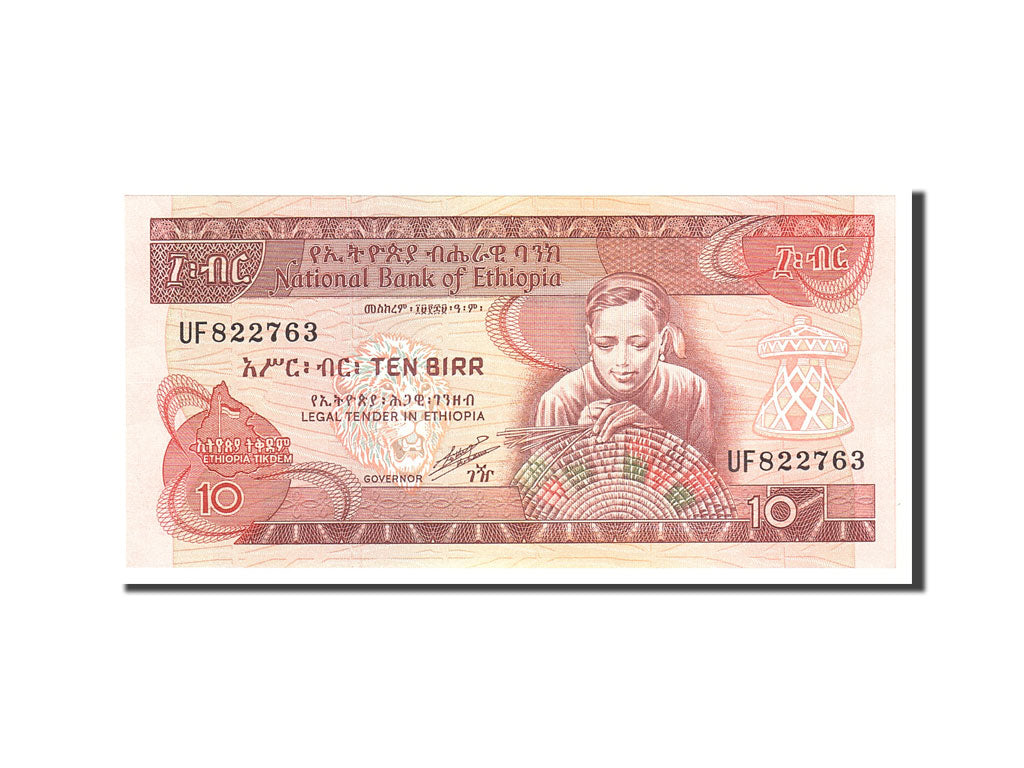 Banknote, Ethiopia, 10 Birr, 1991, Undated, KM:43b, UNC(65-70)