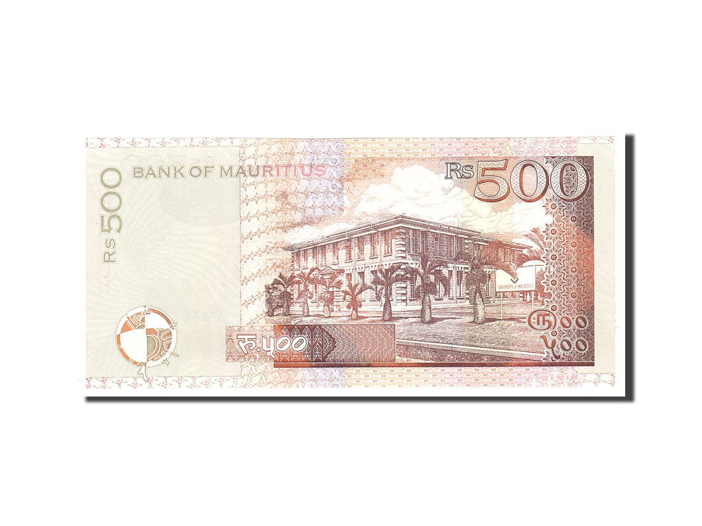 Banknote, Mauritius, 500 Rupees, 2001, Undated, KM:58a, UNC(65-70)