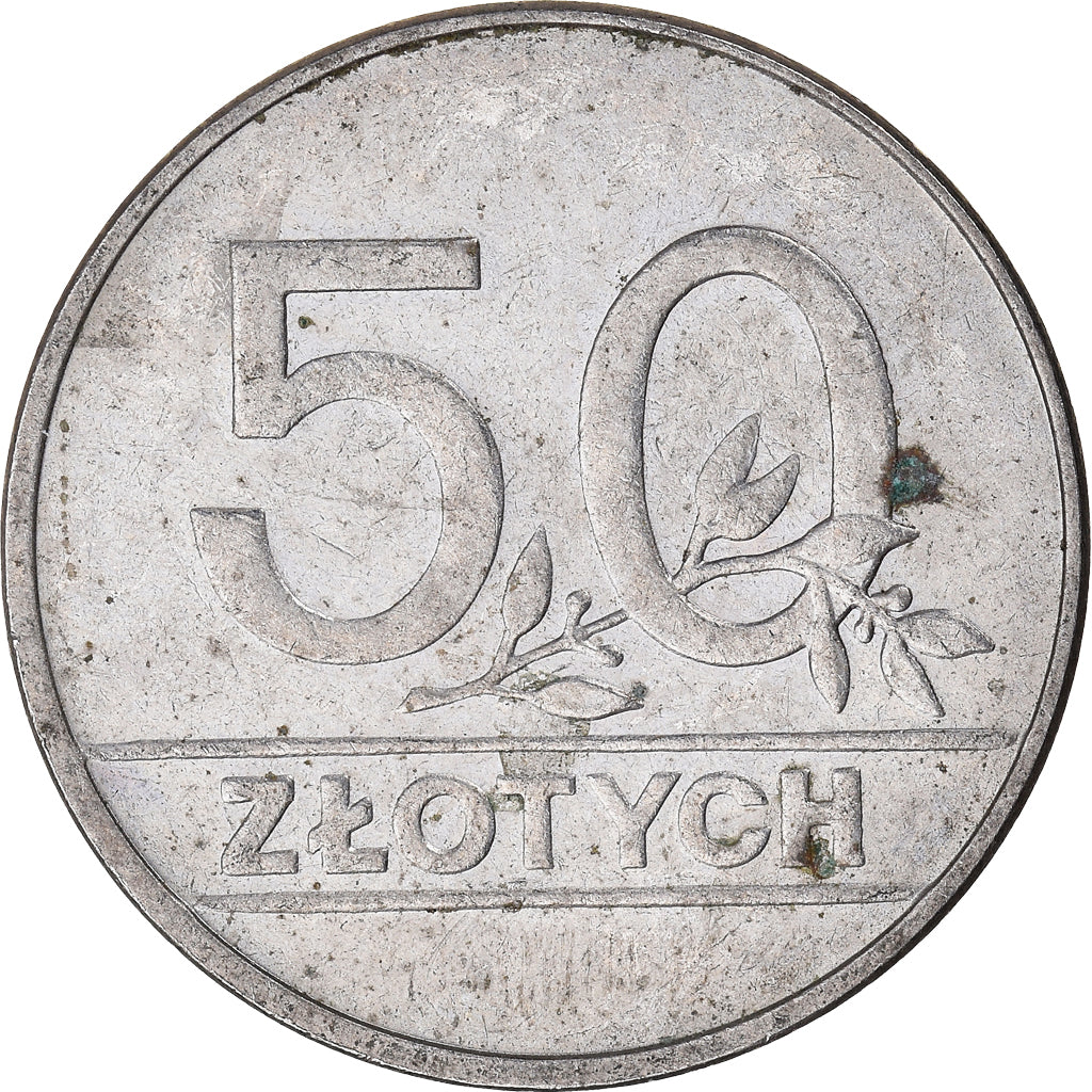 Moneta, Polska, 50 Zlotych, 1990