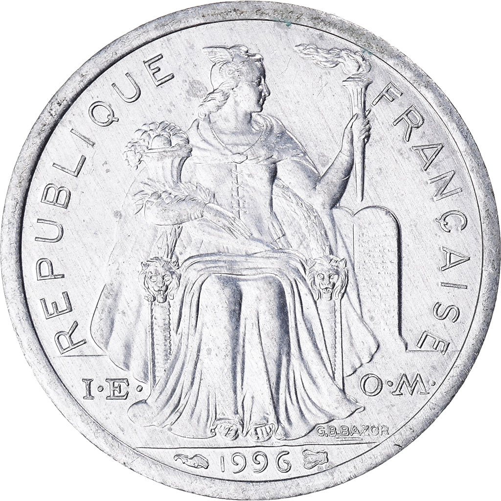 Coin, French Polynesia, Franc, 1996