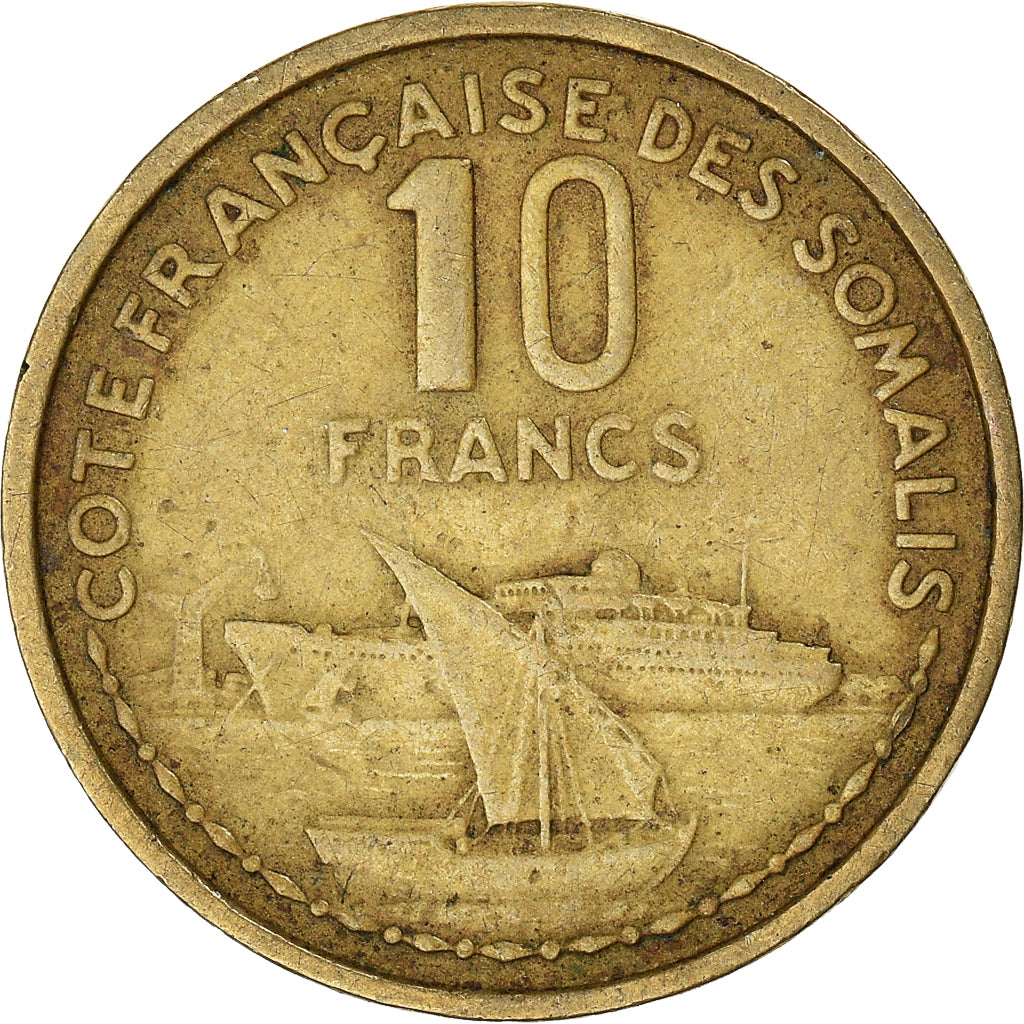 Monnaie, Côte française des Somalis, 10 Francs, 1965