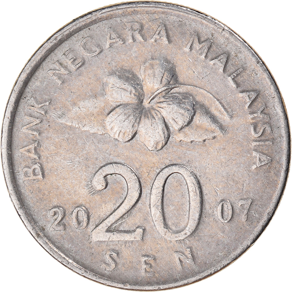 Münze, Malaysia, 20 Sen, 2007