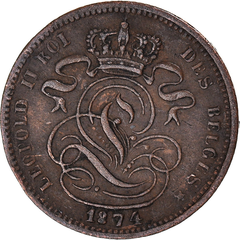 Moneda, Bélgica, Centime, 1874