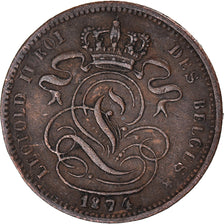 Moneda, Bélgica, Centime, 1874