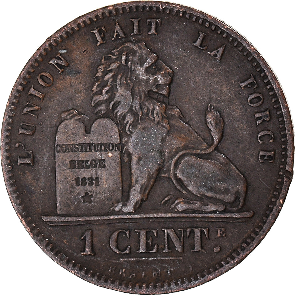 Moneda, Bélgica, Centime, 1874