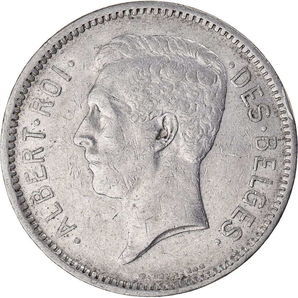 Moeda, Bélgica, 5 Francs, 5 Frank, 1934