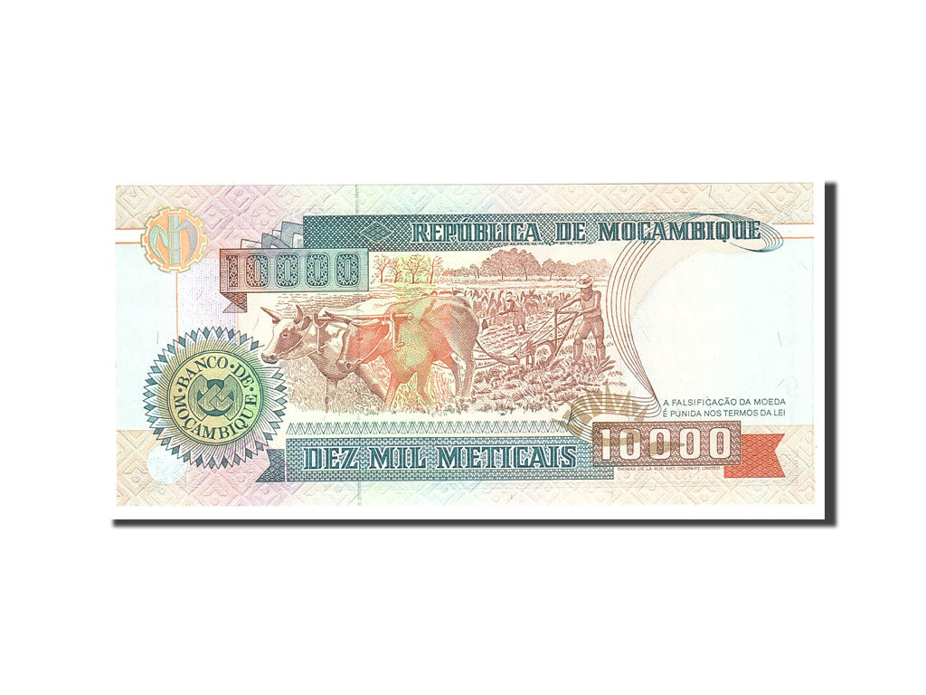 Banknote, Mozambique, 10,000 Meticais, 1991, 1991-06-16, KM:137, UNC(65-70)