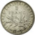 Moneda, Francia, Semeuse, Franc, 1909, Paris, MBC+, Plata, Gadoury:467