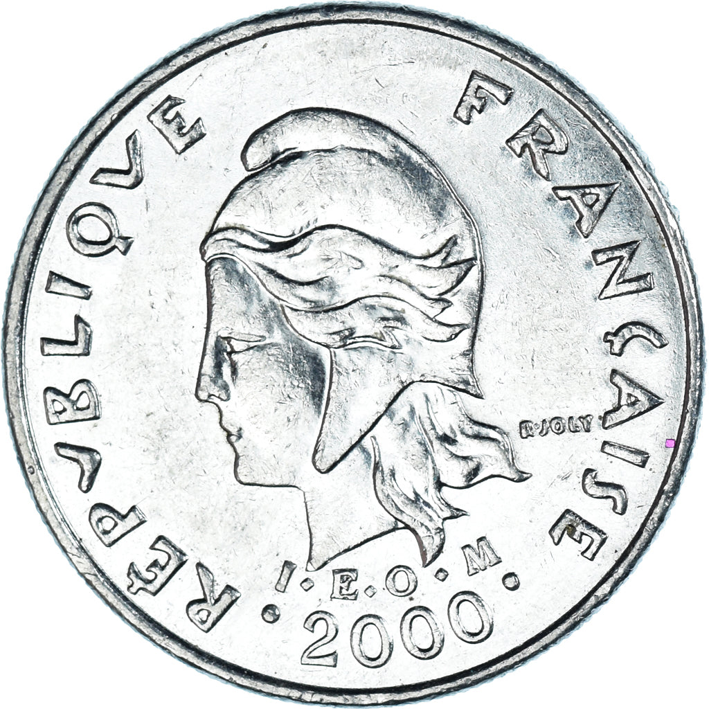 Coin, French Polynesia, 10 Francs, 2000